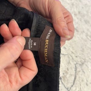 Dana Buchman black tapestry pants 14